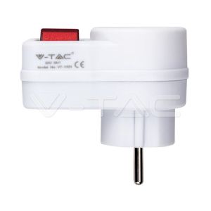 Adapter With 2 Pole Switch 16A 250V