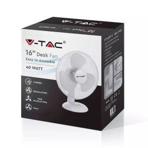 40W Desk Fan With Kock Down Base 4 Buttons 3 Blades ( 16INCH )