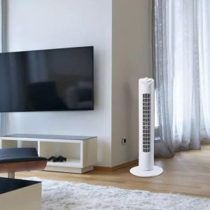 45W Towe Fan With OSCILLATION And Timer Function 4 Buttons 3 Blades ( 31INCH )