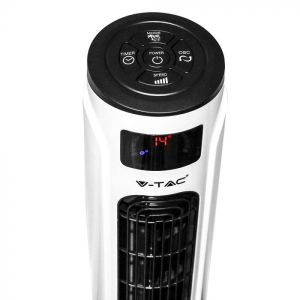 55W LED Tower Fan With Temperature Display Amazon And Google Home Compatible