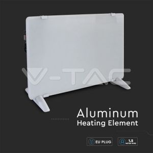 2000W LED Panel Heater With Aluminium Heating Elemenet White IP24