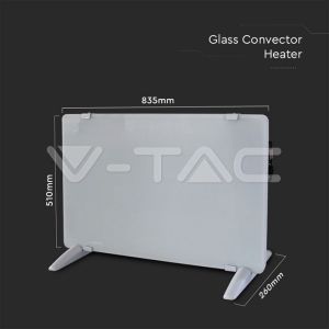 2000W LED Panel Heater With Aluminium Heating Elemenet White IP24