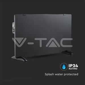 2000W LED Panel Heater With Aluminium Heating Elemenet Black IP24