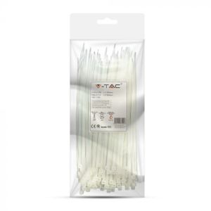 Cable Tie - 3.5* 200mm White 100pcs/Pack