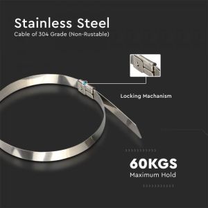 Cable Tie Stainless - 4.6*200mm 100pcs/Pack