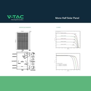 V-TAC Set 5kW (4.92 kW) with 12 Monocrystalline Photovoltaic Solar Panels 410W 1722*1134*35mm Black Frame (SKU 11519)