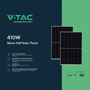 V-TAC Pallet 13kW (12.71 kW) with 31 Monocrystalline Photovoltaic Solar Panels 410W 1722*1134*35mm (SKU 11518)