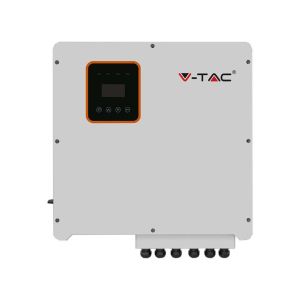 V-TAC Photovoltaic Inverter INVT Three-Phase Hybrid On-Grid / Off-Grid 8kW with LCD Display 3 Year Warranty IP65