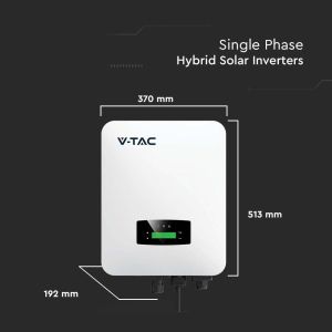 V-TAC Afore Single-Phase Hybrid On-Grid/Off-Grid Photovoltaic Inverter 6kW with LCD Screen including Smart Meter, CT, WiFi and Battery Cables 5+5 Year Warranty IP65