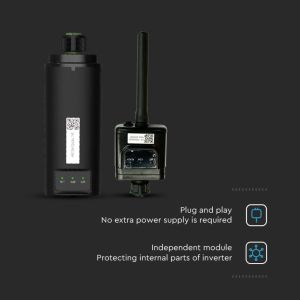 V-TAC 2.4GHz WiFi Antenna Module Stick Data Logger for Connecting and Monitoring Photovoltaic Inverters