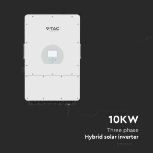 V-TAC Deye Three-Phase Hybrid On-Grid/Off-Grid Photovoltaic Inverter 10kW with LCD Color Touch Screen and Integrated Smart Meter including CT and WiFi 5+5 Year Warranty IP65