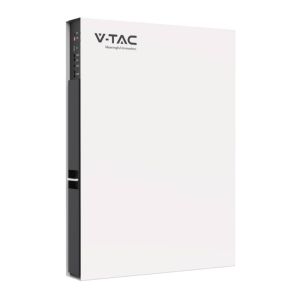 V-TAC Wall Mounted 7.68kWh Lithium-Iron-Phosphate (LiFePO4) Storage Battery Integrated BMS for Photovoltaic Inverters (48V 160Ah)