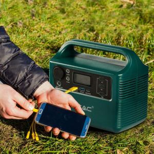 V-TAC Portable Power Station with Lithium Storage Battery 252Wh AC:220V 2*300W (Max. 500W) Rechargeable with Power Supply or Portable Photovoltaic Solar Panel