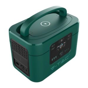 V-TAC Portable Power Station with LiFePO4 Storage Battery 1050Wh AC:220V 2*1000W (Max. 1800W) Rechargeable with Power Supply or Portable Photovoltaic Solar Panel