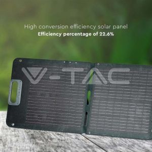 V-TAC 160W Foldable Photovoltaic Solar Panel for Portable Power Stations 1670*680*25mm