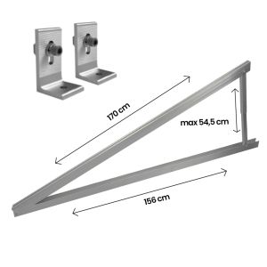 V-TAC Triangular support with adjustable angle 10°-15° for Photovoltaic Solar Panels